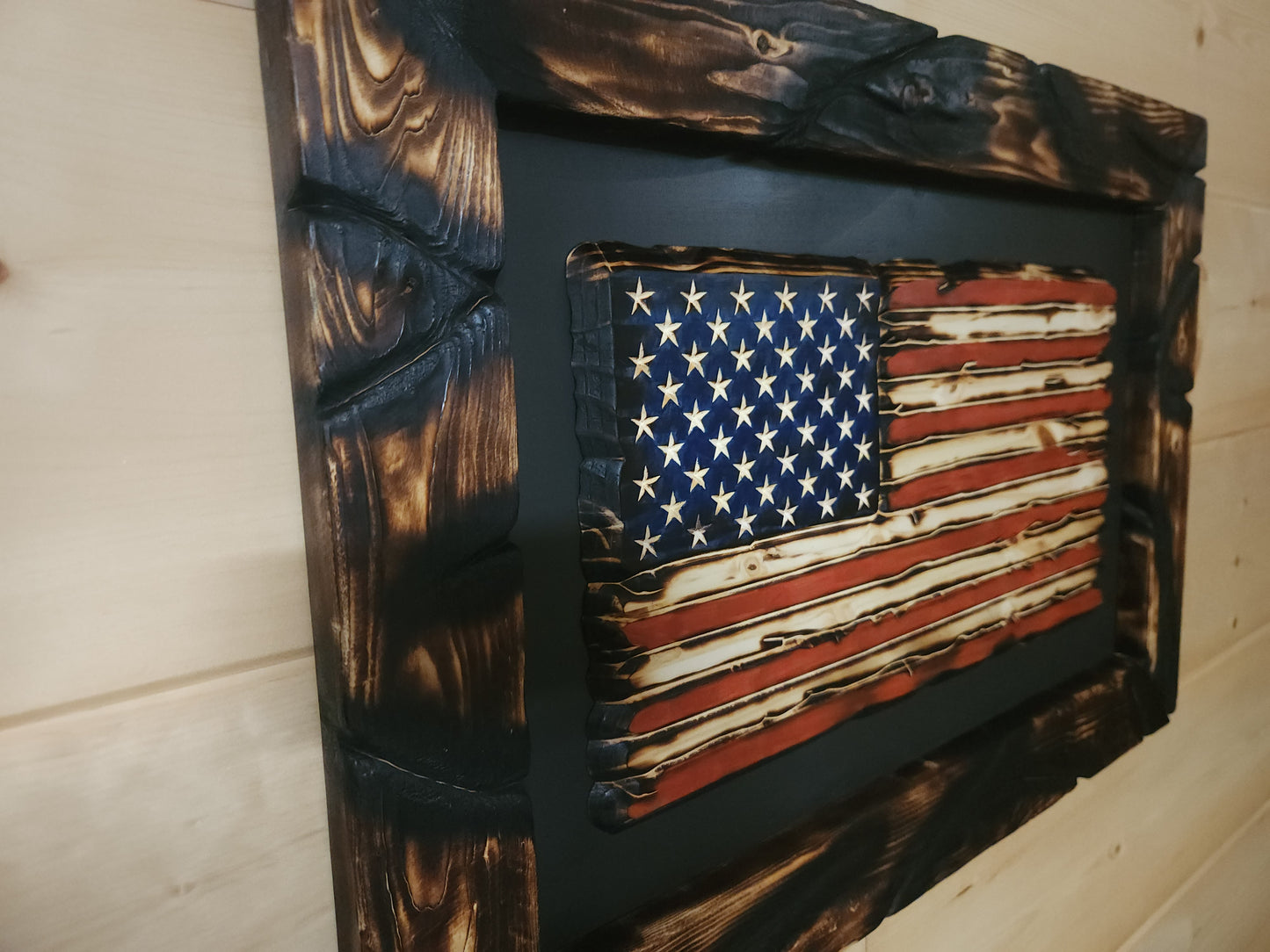 Rustic 50 Star American Flag