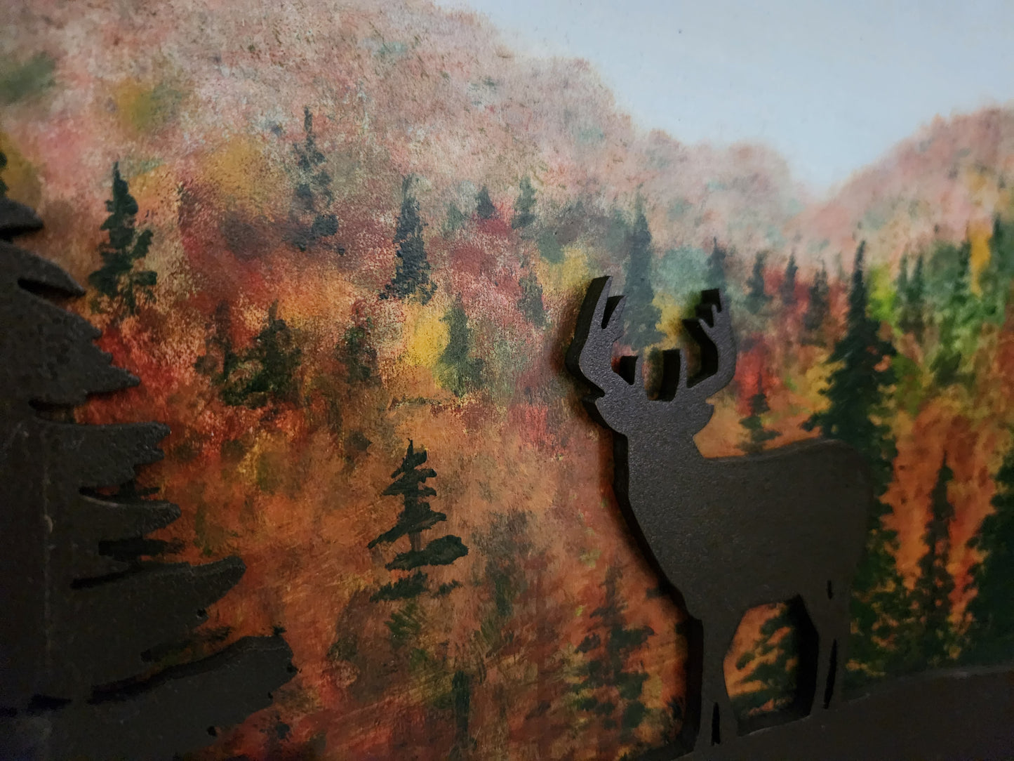 Hand Painted 3D Artwork with Buck