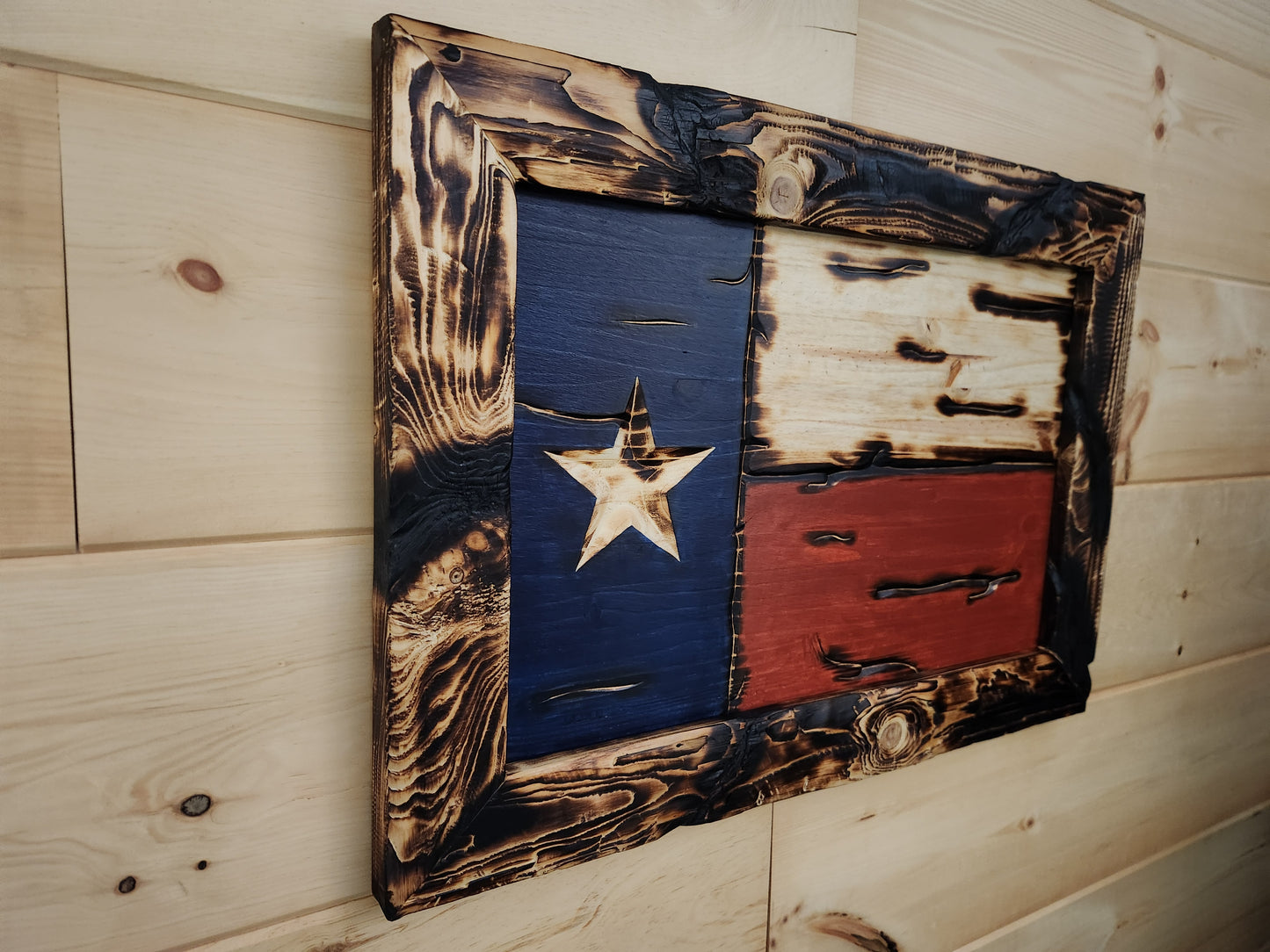 Rustic Lone Star Flag