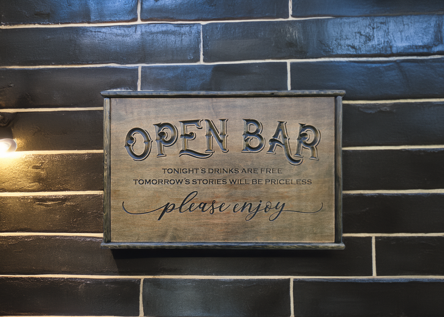 Open Bar Sign