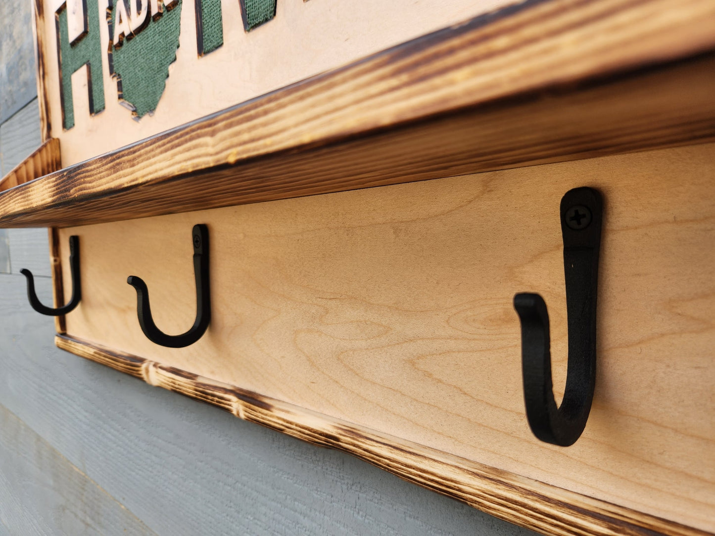 Large Shelf with Hooks