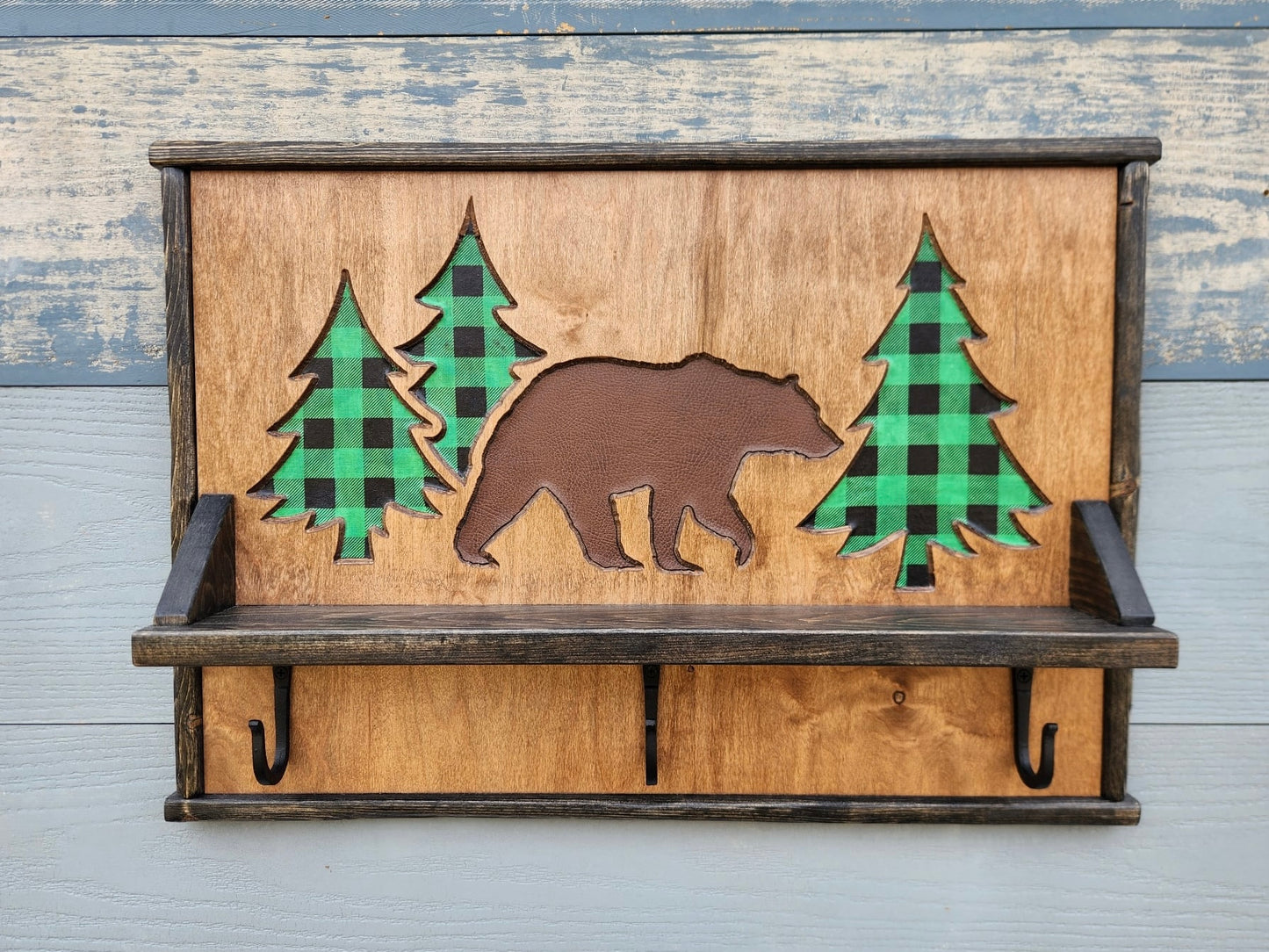 Large Shelf with Hooks